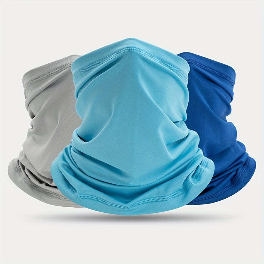 4 Pack Motorcycle Face Mask Neck Gaiter Scarf Breathable Sunscreen Cover