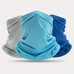 4 Pack Motorcycle Face Mask Neck Gaiter Scarf Breathable Sunscreen Cover