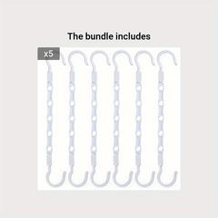 6 Packs Magic Hangers Closet Space Saver Hanger Organizer