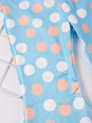 Girls Kids Polka Dot Flare Leg Pants Set Summer Clothes