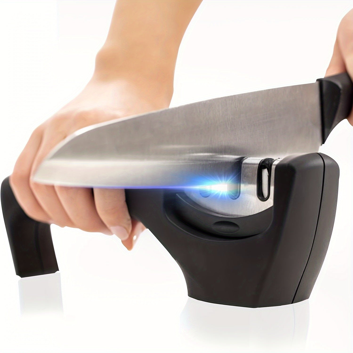 Portable 3 Section Kitchen Scissor Sharpener for Outdoor Camping Cooking