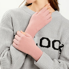 Women's Warm Fingerless Gloves, Durable & Cozy