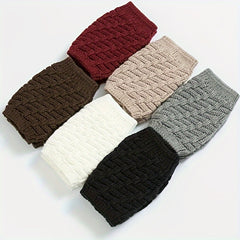 Twist Knit Leg Warmers Short Women's Stockings
