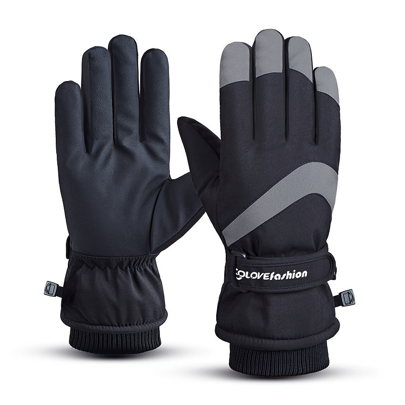 Thickened Warm Skiing Gloves Waterproof Touch Screen Winter Snow Gloves
