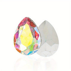 20pcs Glass Water Drop Drill Mobile Phone Sticker DIY Decoration Accessories