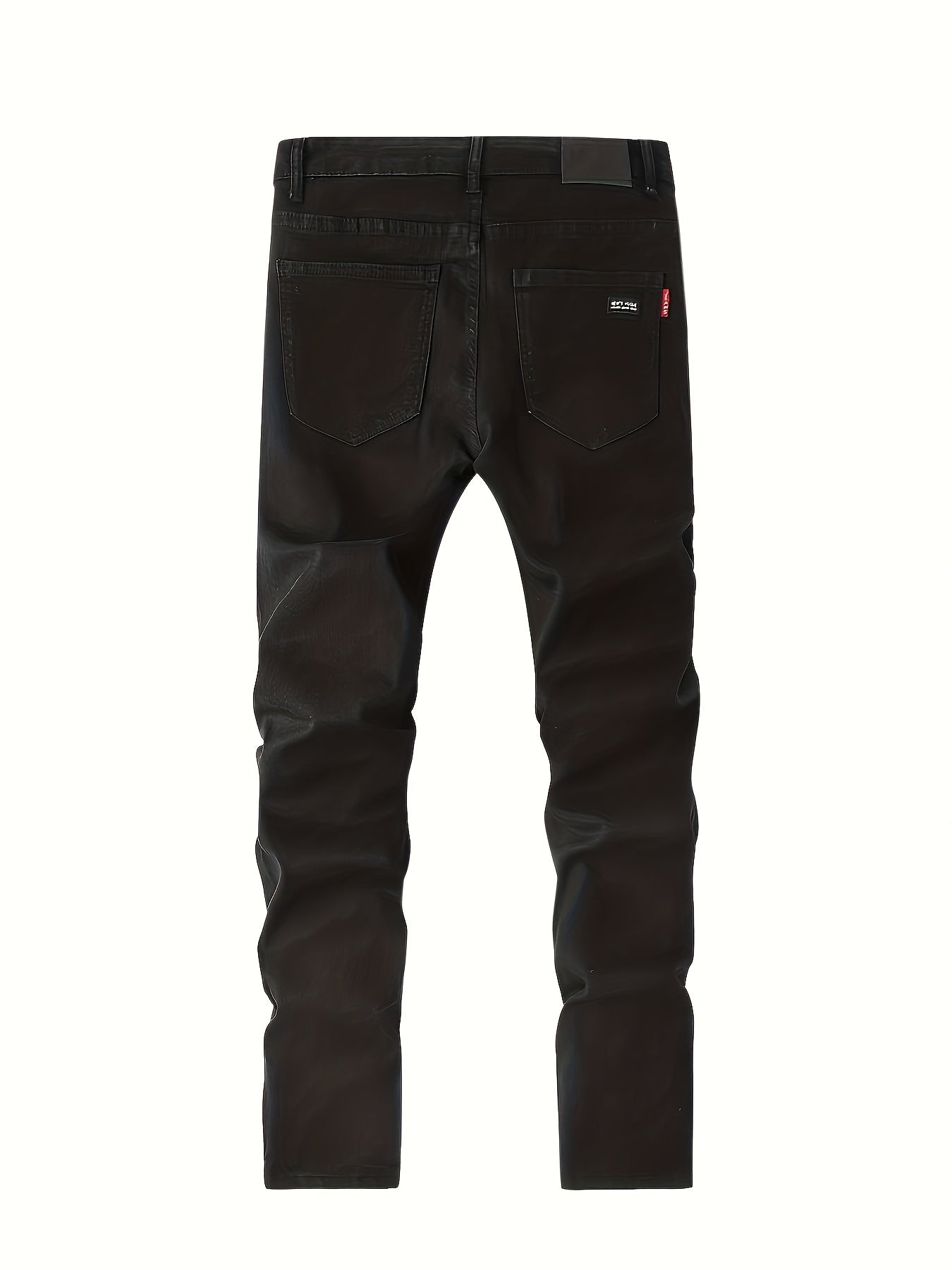 Men's Slim Fit Straight Leg Jeans Casual Street Style Medium Stretch Denim Pants