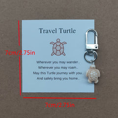 Travel Turtle Keychain Small Keyring Bag Purse Charm