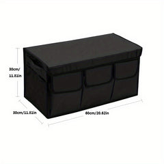 Foldable Car Trunk Cargo Storage Bag with Lid