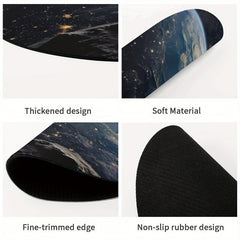 Moon Adventure Mouse Pad Waterproof Anti Slip Rubber Base