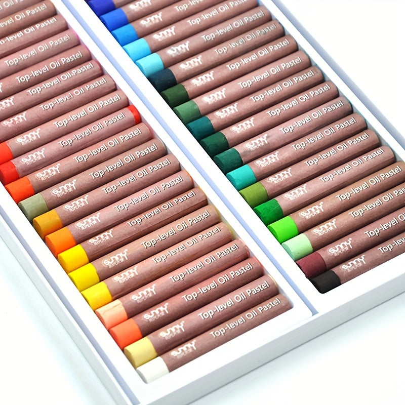 Top Series 50 Colors Pastels Box Set For Student Painting Supplies Material Wax