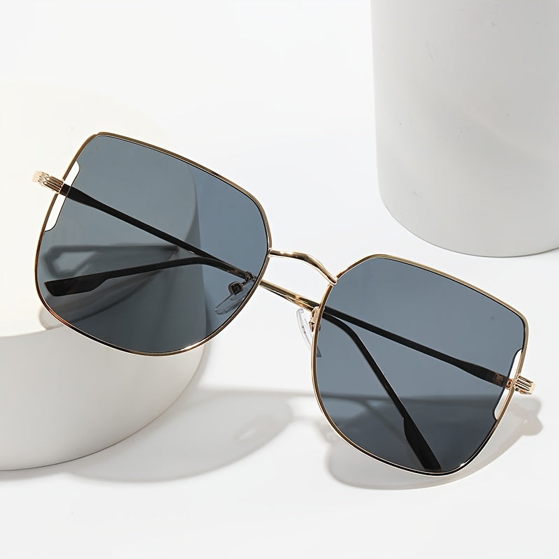 Vintage Metal Sunglasses UV Protection Women's Eyewear