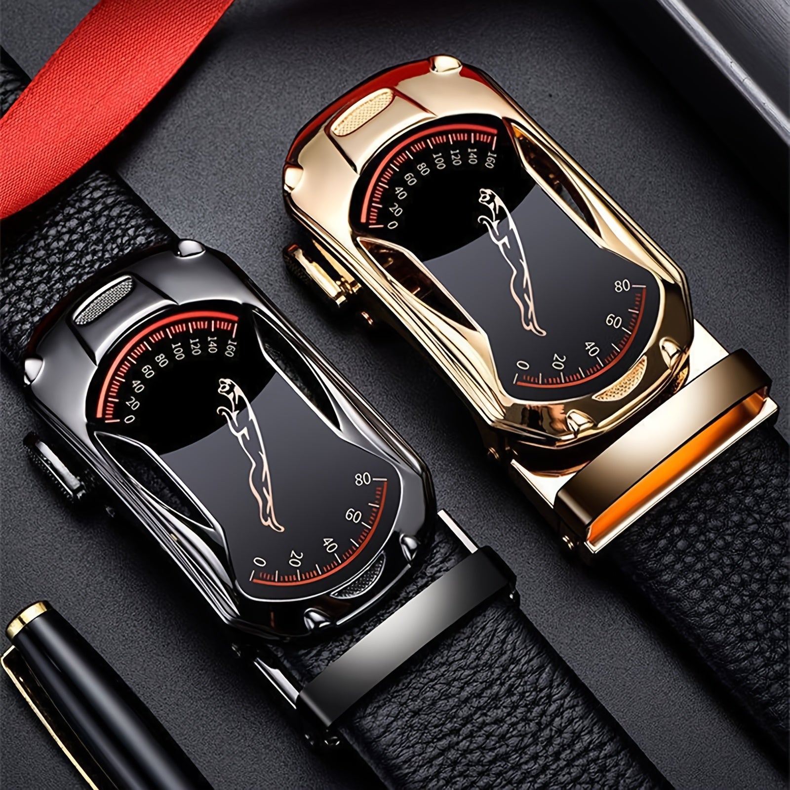 Men's Business PU Leather Belt Men's High Belt