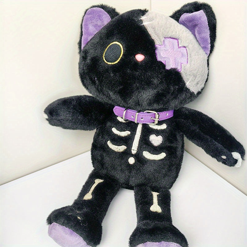 Skeleton Cat Plush Toy Halloween Home Decor Gift