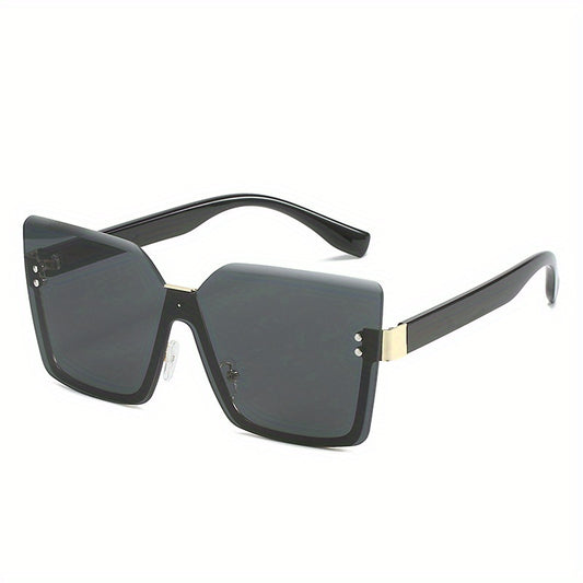Y2K Style Rimless Oversized Sunglasses for Men