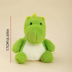 Green Dinosaur Plush Toy Bead Filled Stuffed Animal Dino Doll