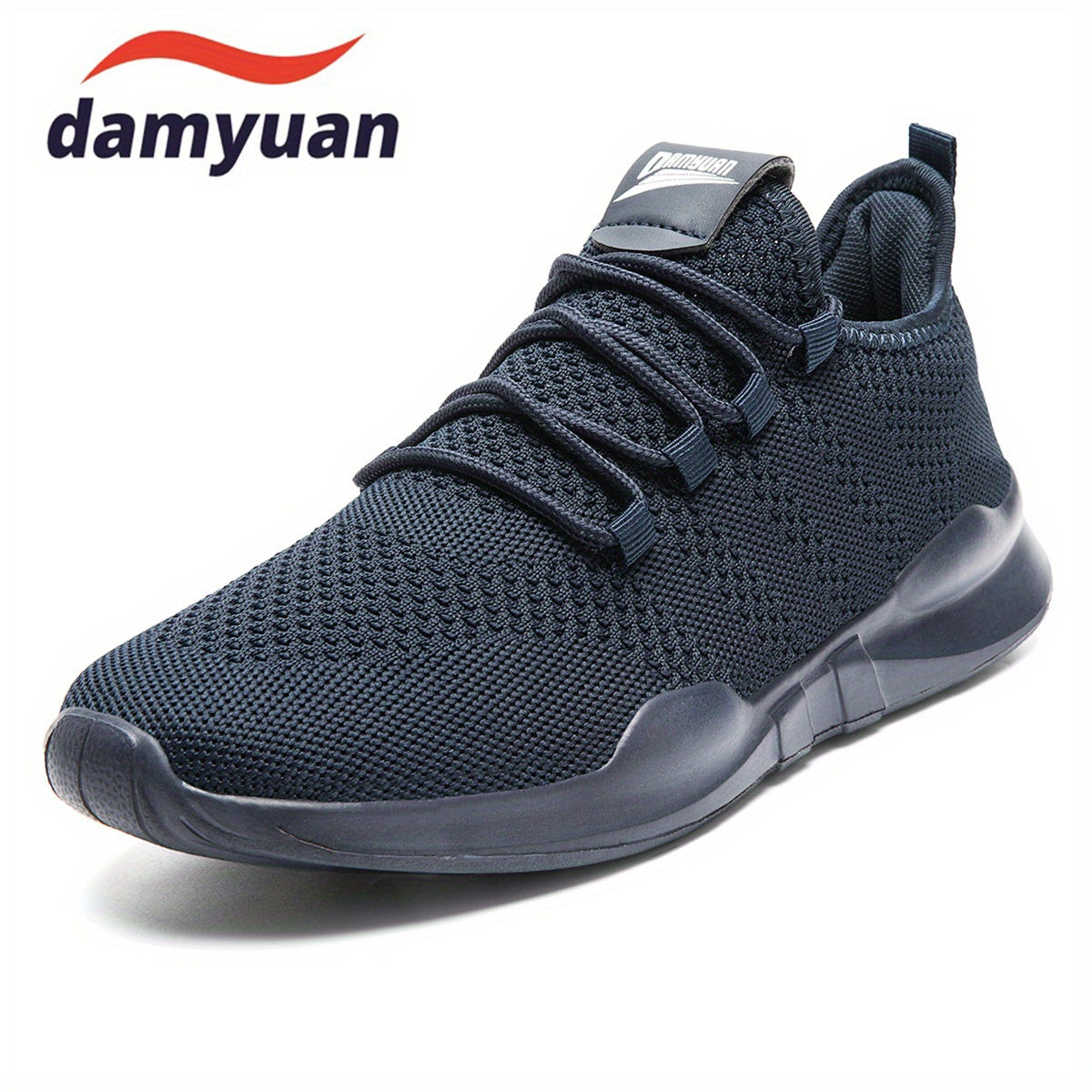 Men's Knitted Breathable Walking Shoes Lightweight Comfy Casual Shoes Spring