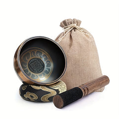 15" Singing Bowl Set Handcrafted in Nepal for Healing and Mindfulness