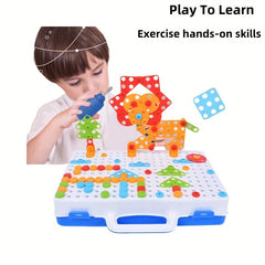Kids' Playhouse DIY Screwdriver Toolbox Toy