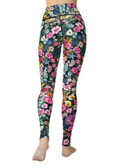 Floral Seamless Fitness Pants High Elastic Yoga Leggings