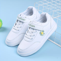 Girl's Flower Pattern Skate Shoes Non Slip Casual Sneakers