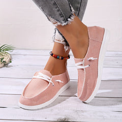Women's Lightweight Canvas Slip On Loafers