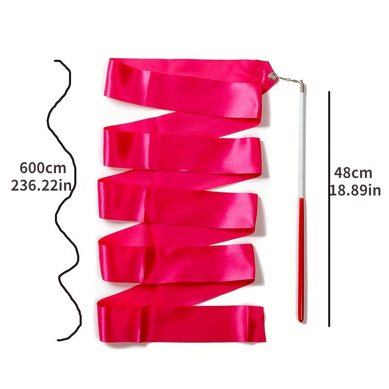 Rhythmic Gymnastics Ribbon Dance Handheld Twirling Wands On Sticks