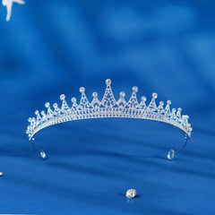 Girls Princess Tiara Queen Crown Silvery Bridal Headpiece Christmas Gift