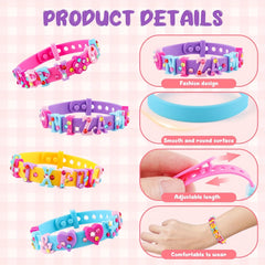 DIY Bracelets Jewelry Making Kit with Charm Stickers Girls Kids