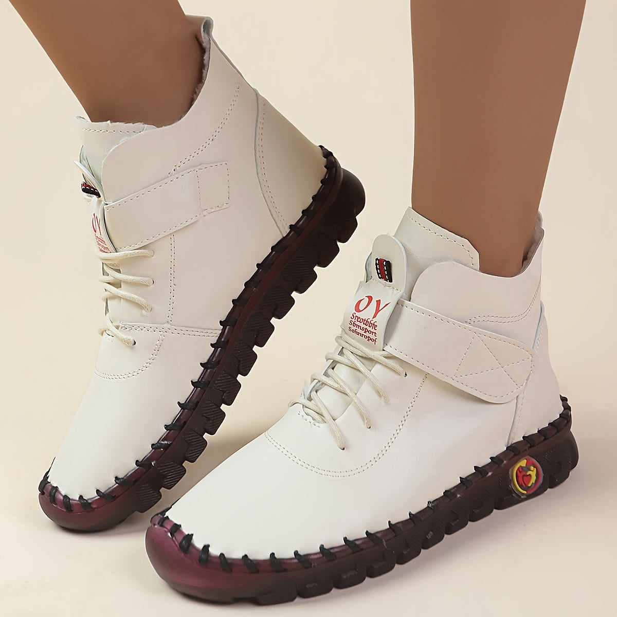 Plush Lined Thermal Snow Boots for Women