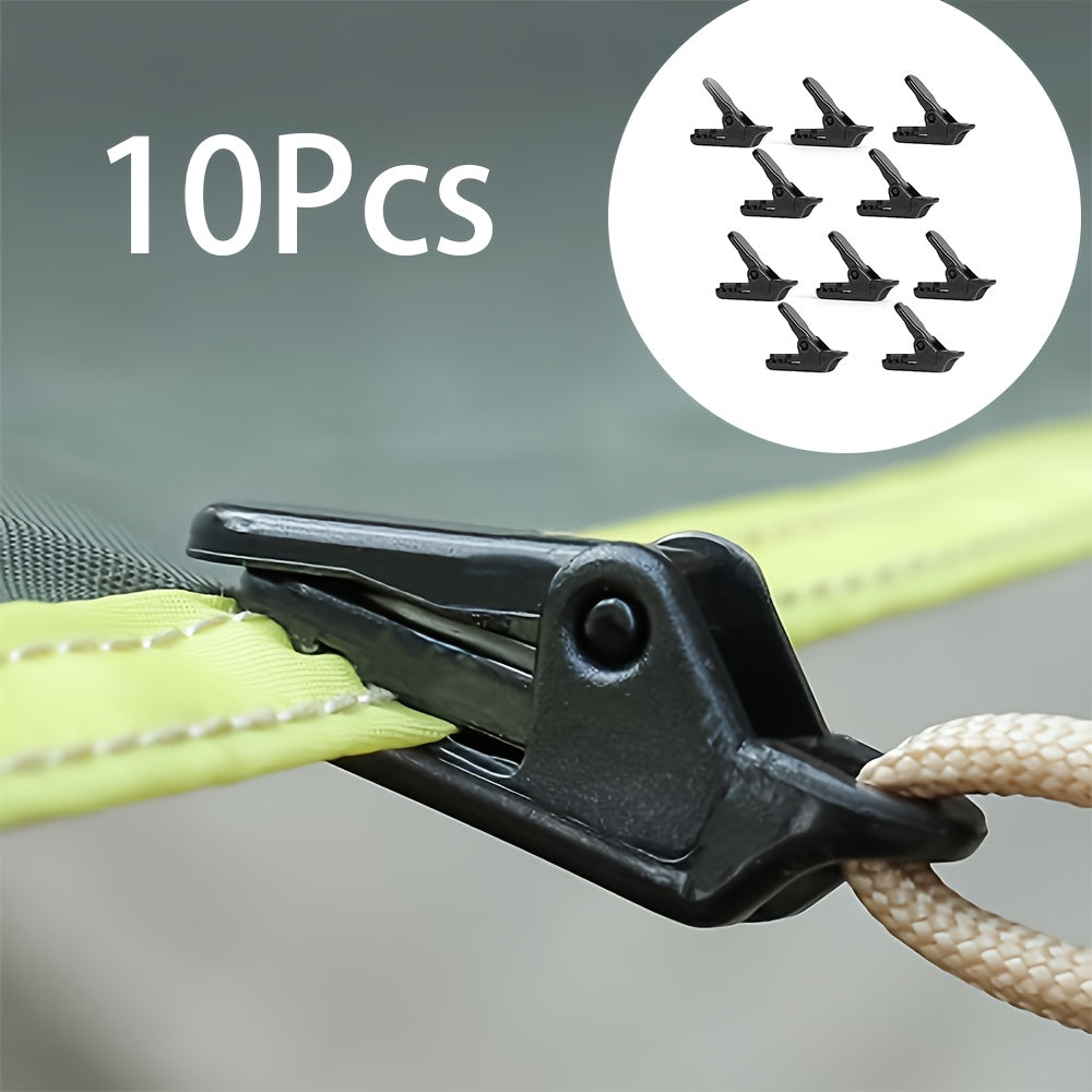 10pcs Mini Camping Tent Clips Lightweight Tarpaulin Clips