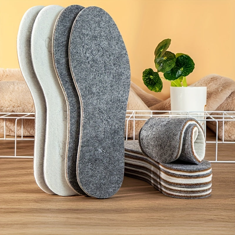 Thermal Felt Insoles Warm Heated Insoles For Winter Shoes