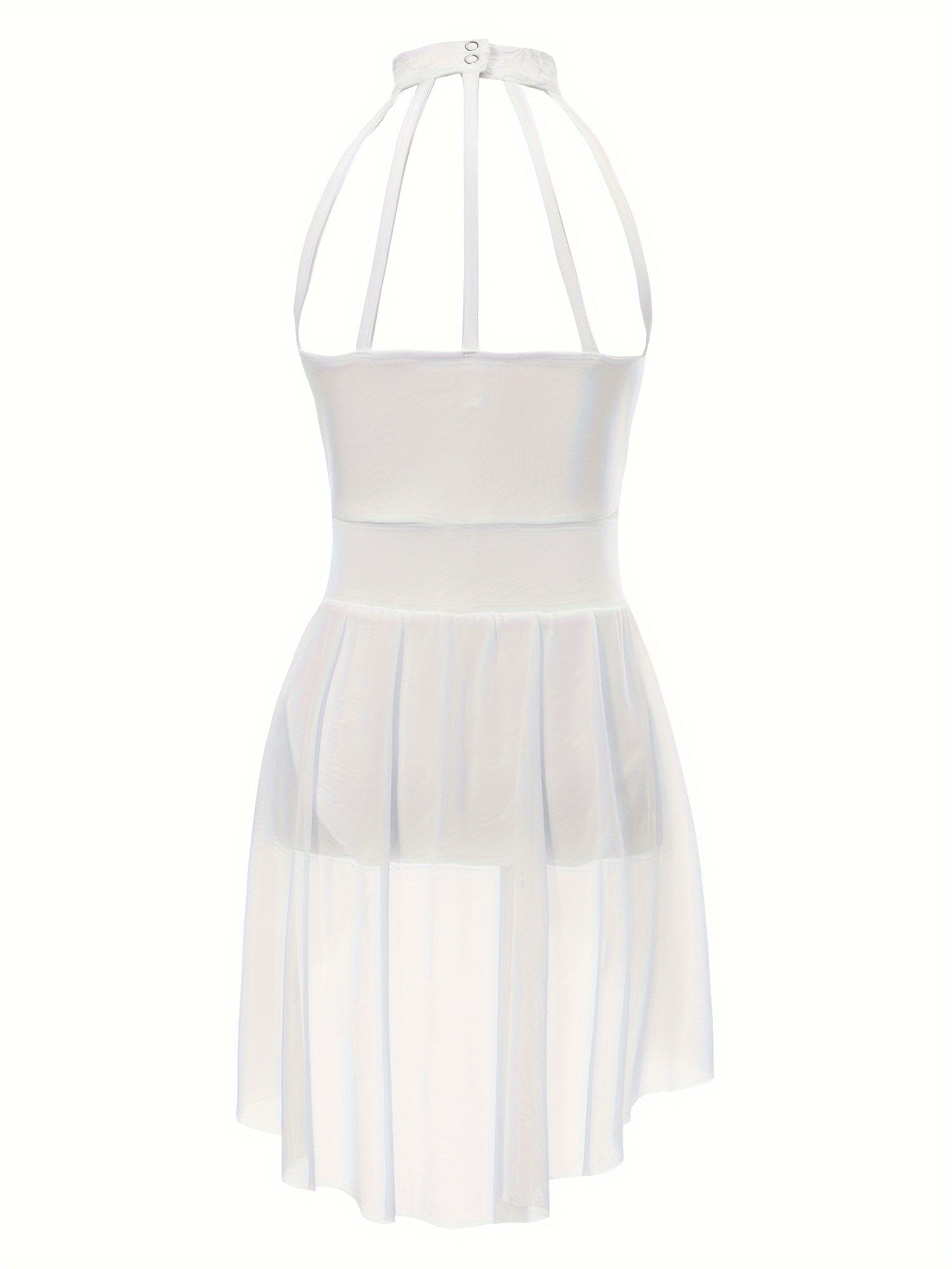 Girls Halter Neck Sleeveless Dance Dress Latin Dancer