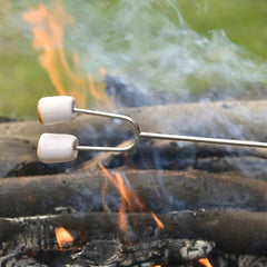 5pcs Telescopic Stainless Steel Cooking Forks Kit for Camping