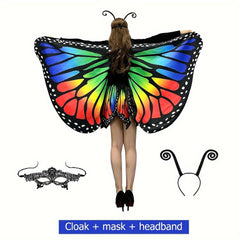 Butterfly Wings Women Butterfly Wings Shawl and Butterfly Skirt