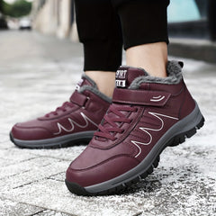Women's Plus Velvet Snow Shoes Thick Bottom Heightening Sneakers