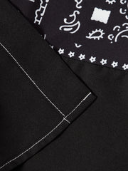 Men's Bandana Pattern Camp Collar Shirt