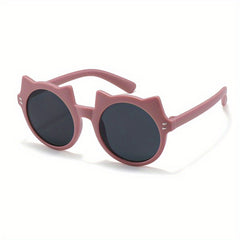 Cat Round Frame Sunglasses UV Protection Summer Beach Baby Accessory