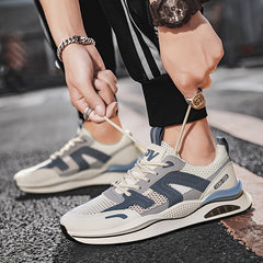 Men's Air Cushion Lace-up Sneakers Athletic Shoes