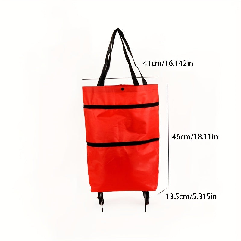Portable Supermarket Shopping Carts - Small Handcart for Seniors