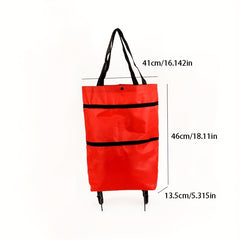 Portable Supermarket Shopping Carts - Small Handcart for Seniors