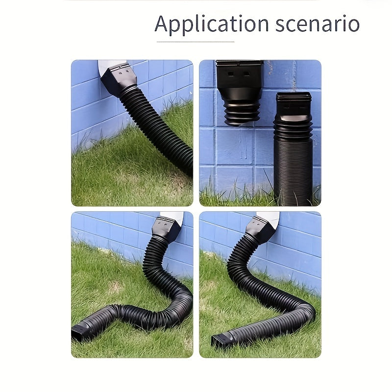 1pc PP Folding Telescopic Pipe Villa Outdoor Drop Water Pipe Drain