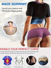 Sauna Sweat T-Shirt Slim Fit Body Shape Tee