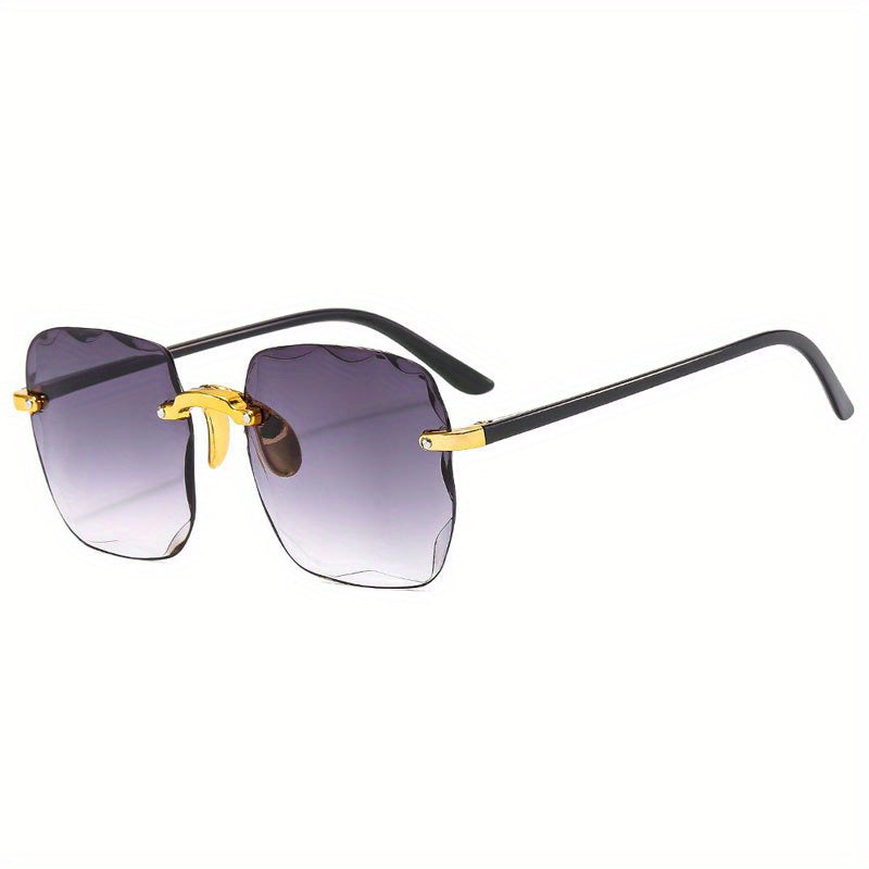 Rimless Sunglasses Gradient Glasses UV400