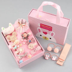 18pcs Girls Bow Hair Card Hair Clip Set Christmas Birthday Gift