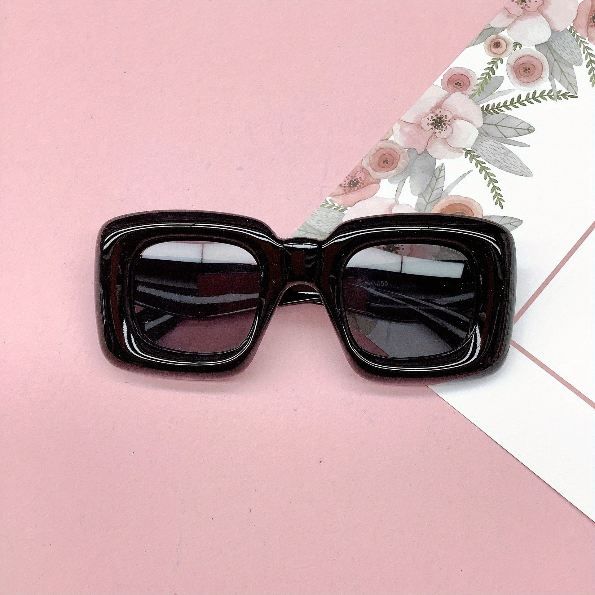 Square Inflated Lip Sunglasses For Kids Candy Gradient Glasses Beach UV400