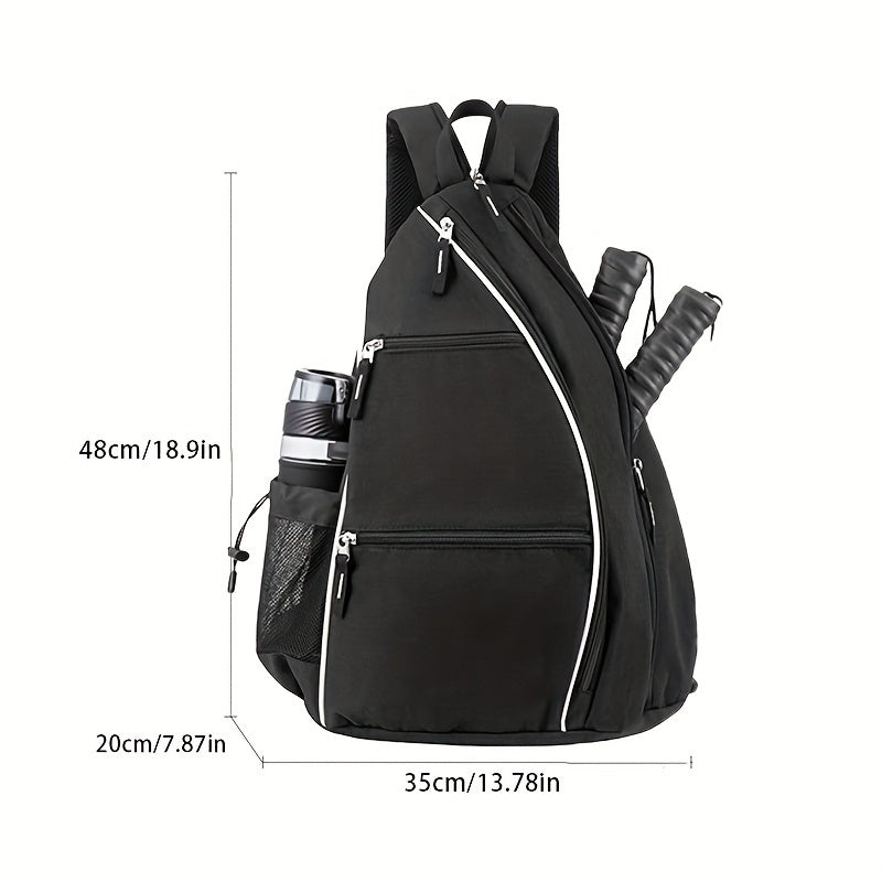 Large Capacity Pickleball Bag with Padded Shoulder Strap