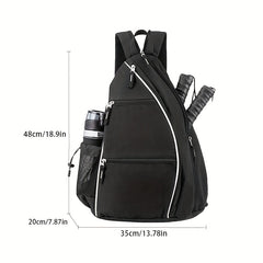 Large Capacity Pickleball Bag with Padded Shoulder Strap