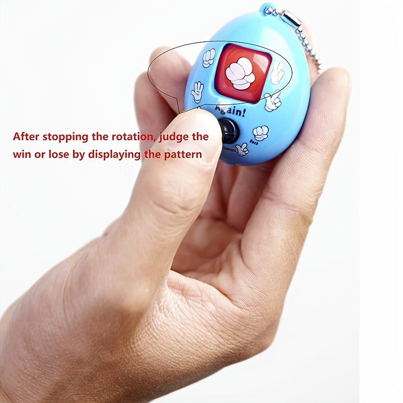 8pcs Rock Paper Scissors Egg Set Mini Toy with Keychain
