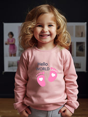 Girls Feet Pattern Crew Neck Sweatshirt For Spring Fall Christmas Gift