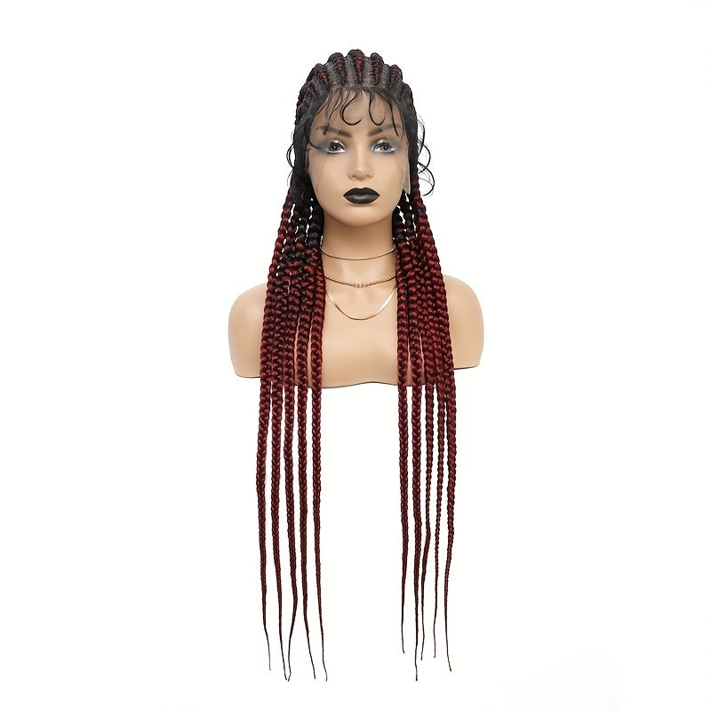 Extra Long Cornrow Braided Synthetic Wig